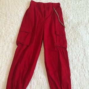 Red jogger